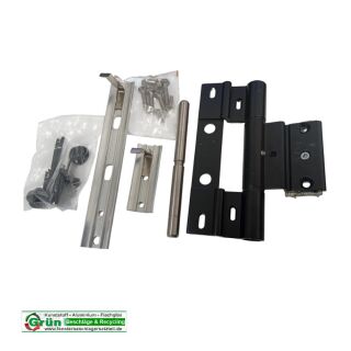 SCHÜCO Rollenband - Rollentürband 3 tlg. - RAL9005 Schwarz   HB12/164