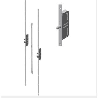 KFV Stulp-Garnitur RSG RB1300 für 25-80mm Dorn, P6/24/92mm Niro best. aus: 1 Stulp-Oberteil mit Bolzen, 1 Stulp-Unterteil mit Bolzen, 1 Stulp-Mittelteil