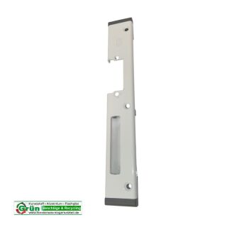 GU Haustürschließblech - Türschließblech 242 x 35mm DIN Rechts Weiß - U Profil HB12/175