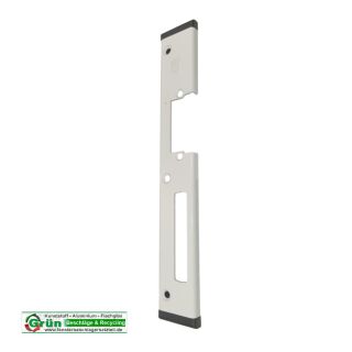 GU Haustürschließblech - Türschließblech 242 x 35mm DIN Links Weiß - U Profil HB12/178