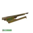 GU PSK Eckumlenkung mit Scherenarm 13 mm Nutlage (Holz+ Kunststofftüren) rechts  m. 1 Rollzapfen - Scherenarm gelb verz. FachVR6/053