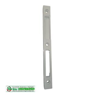 GU Fallen Riegelschließblech für Holztüren (eingefräst) 928456 - 210 x 20mm Weiß HB12/190