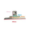 Schließblech Unbekannt 60x23x12mm