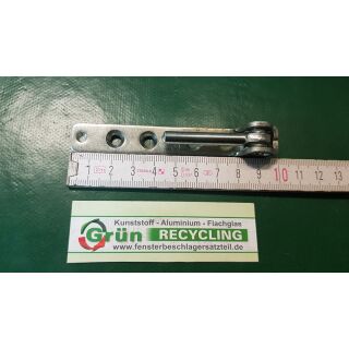 GU Ecklager Kunststoff 9-43069 33/19 97mm x 14 mm, Stift Ø 7 x 39mm mit 2 Haltezapfen 3x3mm SchrankP378/1
