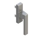 Kora Fenstergriff Spreizgriff schwarz 9005 LA...