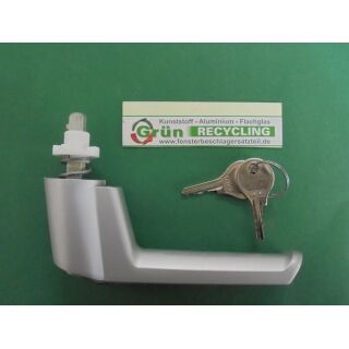 SCHÜCO Fenstergriff abschließbar silber 234039 FachX2160