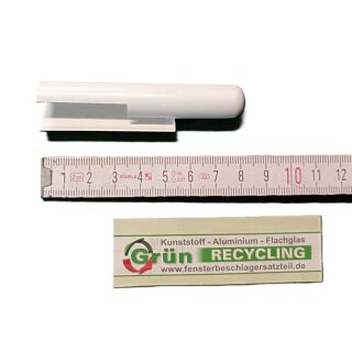 GU Abdeckkappe Ecklagerband Eckband Euro Jet 9-37725- R, 80 x 19mm weiss RECHTS FachVR3/440