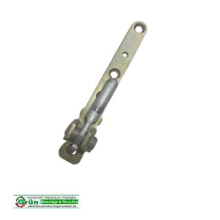 ROTO * Ecklager 107x15mm, Zapfen 30x8mm, gelb verzinkt - 2 Haltezapfen SchrankP286/6