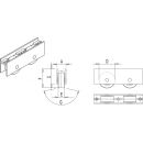 Laufrolle 100 KG FIXED PULLEY 2 WHEELS HB9/106