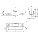 Laufrolle FIXED PULLEY 1 WHEEL HB9/107