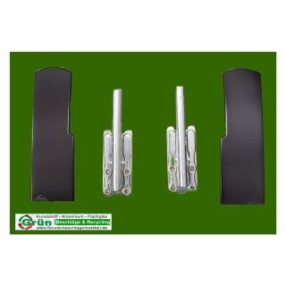 HAUTAU * ROTO PSK Set Verstärkungsteil + Abdeckkappen Patio 160S NT Links/Rechts Braun oder Silber/Grau FachP4551