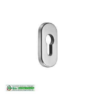 SCHÜCO 217921 — PZ-Rosette oval - Aluminium naturfarbig HB12/212