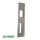 WSS Schlechtendahl Haustürschließblech 225 x 45mm Flachstulp - DIN Links EV1 Silber  HB12/243