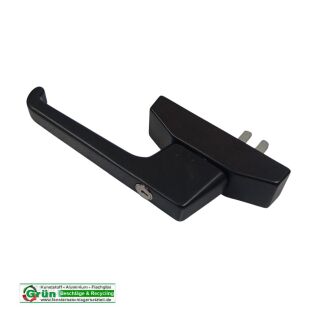 WSS Fenstergriff Abschließbar - Schieber 22mm - Lochabstand 84mm  Braun  FachX2889