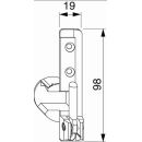 MACO Ecklager HOLZ TO rechts 21633 52399 18/11-12 R, 97 x 18 mm, Topfdurchmesser 33 mm, FachX1063