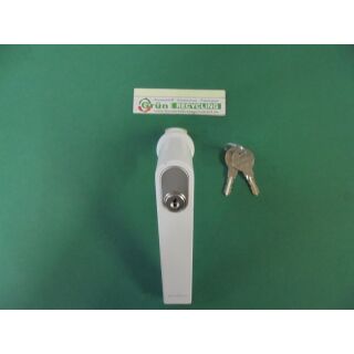 SCHÜCO Fenstergriff Handhebel Weiß 9016 Abschließbar 247036 Alufenster  Fach03R4/7