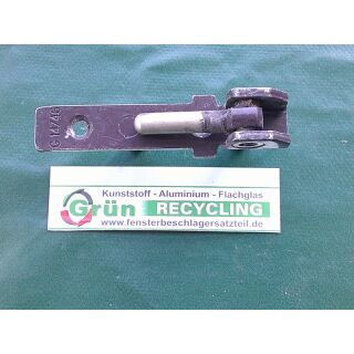 GU Ecklager G14746, 84 x 15, breite Laschen 21 mm, 2 Haltezapfen 22 x 7 mm, Zapfen 30 x 7 mm, braun, SchrankP293/1