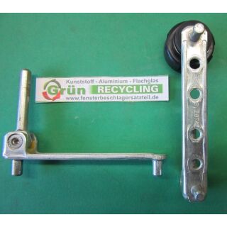 GU Ecklager 6 28742 , 97 x14mm, Zapfen 38 x 6mm, 2 Haltezapfen 10 x 6 mm, SchrankP349/6
