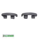 Wasserkappe Wasserschlitzkappe 35/ 30 x 13mm Lochabstand 24mm Weiß Grau