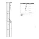 ROTO Mehrfachverriegelung MVZ C600 25 mm 30 mm 40 mm oder 45mm 65 MM Dorn 2200F2 x 16 Silber 4V 2225 mit vier Pilzzapfen 10 mm Vierkant Entfernung 92 mm Zylinderbetätigt KR23/F1