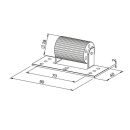 Rollladen Andruckrolle / Führungsrolle 90x40x34 mm FachVR8/056