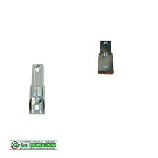 HUECK Ecklager 45 x 14mm Tragzapfen 4x2 mm Nachbau in hell verzinkt FachVR5/305