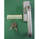 KORUNDAL * Fenstergriff Gegenlaufend abschließbar Silber Fach3842