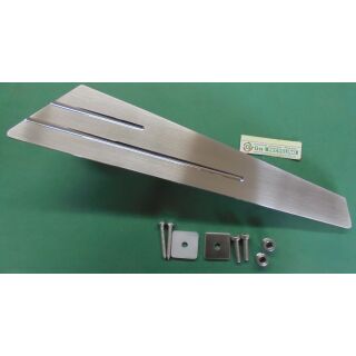 Stoßgriff Stangengriff mit geraden Stützen 440 x 80mm inklusive Befestigung BA: 120mm Edelstahl LP Verkauf