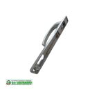 WINKHAUS Griffgarnitur RN Silber F1 PZ inklusive Vierkantstift 7 x 125mm und 2 Befestigungsschrauben M5 x 75mm 2508561  FachX1421