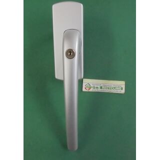 ROTO Hautau aufliegendes Schaltgetriebe Aufsatzgetriebe Hebel abschließbar Silber R01.1 Links RaumX817