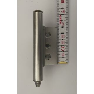 Eckband für Aluminiumfenster mit 3 Anschraublöcher Lochabstände 17mm Rechts Silber HC6/13