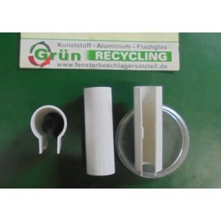 ROTO NT Abdeckkappe für Drehflügel Überschlagband K 80KG 40mm x 18mm Ø 12mm Weiss Raum2R5LS/17