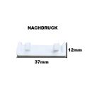 WASSERKAPPE Wasserschlitzkappe Weiss 37mm x 12mm Lochabstand: ca. 17mm SG340 SG 340 Nachdruck