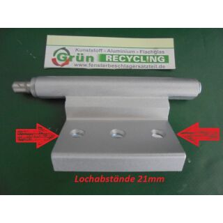 NOTTER Eckband mit 3Anschraublöcher Gesamtlänge 110mm Fach06L5/18