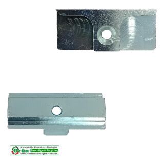 SIEGENIA Schließblech 720-2 720/2 NACHBAU in hell vezinkt 46 x 19mm FachVR5/084