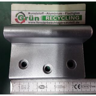 Eckband für Aluminiumfenster mit 3 Anschraublöcher versetzt Lochabstände 25mm Fach06L5/4
