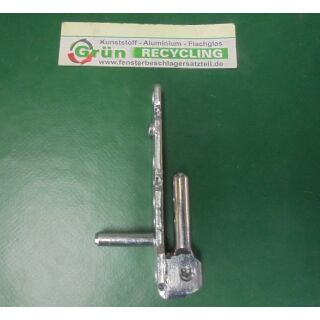 SIEGENIA-AUBI Ecklager 88  x 16 mm, 2 Haltezapfen 24 und 3 x 6 mm, Zapfen 30 x 6 mm