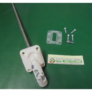 Gelenklager 45° weiß mit 7mm 6-kant Antriebsstab VR8/085