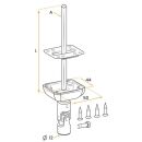 Gelenklager 45° weiß mit 7mm 6-kant Antriebsstab VR8/085