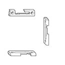 ROTO NT Sicherheits Schließblech Kipplager Stahl f.RC2/RC3 f+r Holzelemente mit 25 mm Falztiefe Rechts 280841R HalleH3 + FachVR2/107