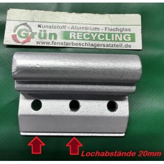 Eckband mit 3 Anschraublöcher Lochabstände 20mm gesamte Länge 57mm Fach06L5/20