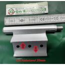 NOTTER Eckband mit 3 Anschraublöcher Lochabstand 21mm gesamte Länge 110mm Rechts Silber HC6/21