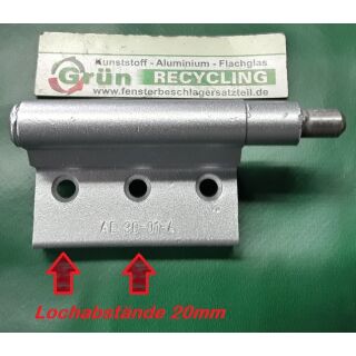 NOTTER Eckband mit 3 Anschraublöcher Lochabstände 20mm Fach06L5/27