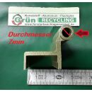 NOTTER Eckband mit 3 Anschraublöcher Lochabstände 20mm gesamte Länge 60mm Fach06L5/34