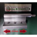 NOTTER* Eckband für Aluminiumfenster mit 3 Anschraublöcher Lochabstände jeweils 20mm gesamte Länge 100mm Fach06L6/8