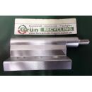 NOTTER* Eckband für Aluminiumfenster mit 3 Anschraublöcher Lochabstände jeweils 20mm gesamte Länge 100mm Fach06L6/8