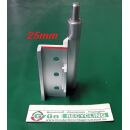 NOTTER* Eckband für Aluminiumfenster mit 3 Anschraublöcher Lochabstände jeweils 20mm gesamte Länge 100mm Fach06L6/8