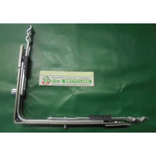SIEGENIA Eckumlenkung Eckbauteil Umlenkung Spaltlüfter EU 118 x 153mm, kurze Seite mit Rollzapfen und lange Seite mit 4mm Bolzen FachB412