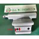 Eckband* mit 2 Anscharublöcher Lochabstand 25mm gesamte Länge 80mm Fach06L6/19