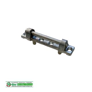 SIEGENIA/AUBI Axerlager Scherenlager KF D 6X12, DH TS 85 x16 mm, 2 Haltezapfen 12 x 6 mm, Lagerstift 70 mm, FachC19/4